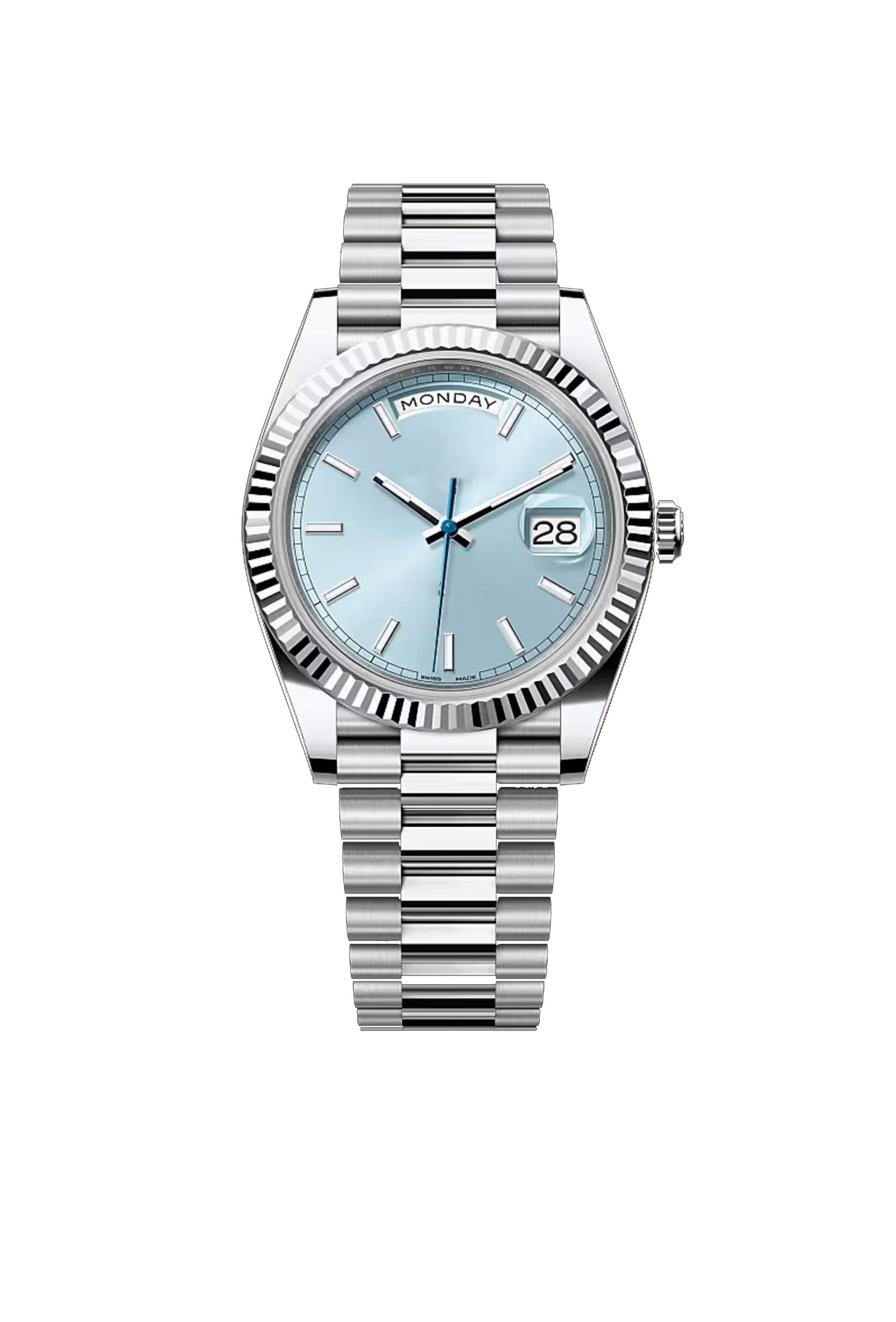 40 Classic Ice Blue Dial Luxury Watch