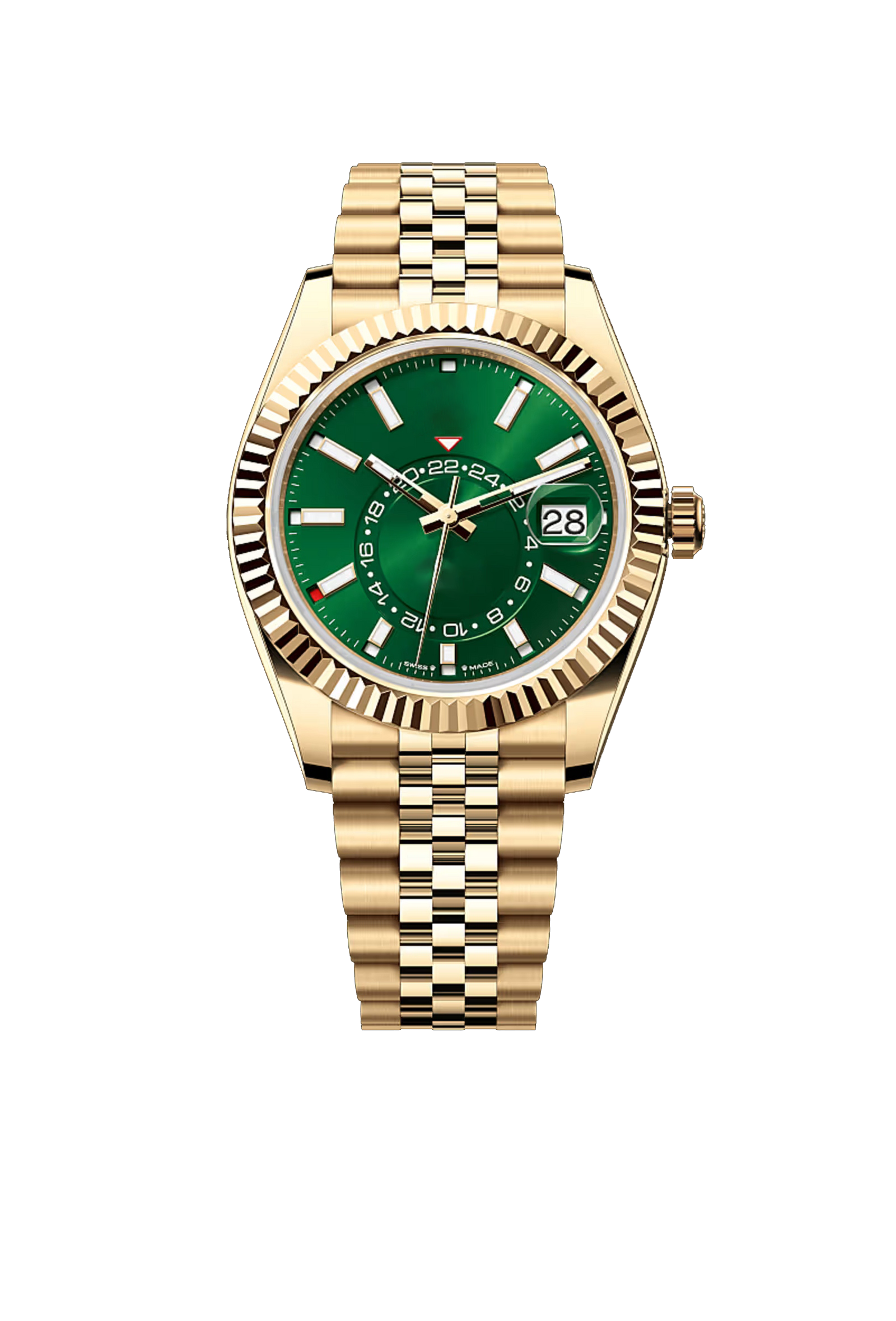 Royal Green Dial Gold Watch