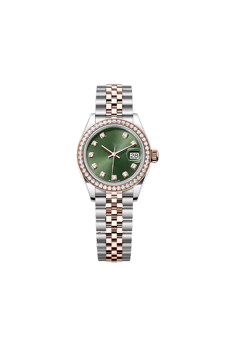 Luxury Green Dial Two Tone Women’s Watch