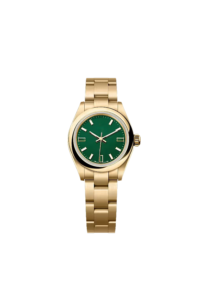 Gold Green Dial Classic Luxury Watch