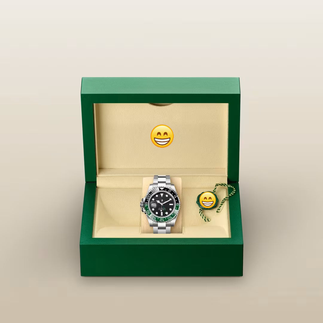 Men's Two-Tone Luxury Emerald Horizon Watch
