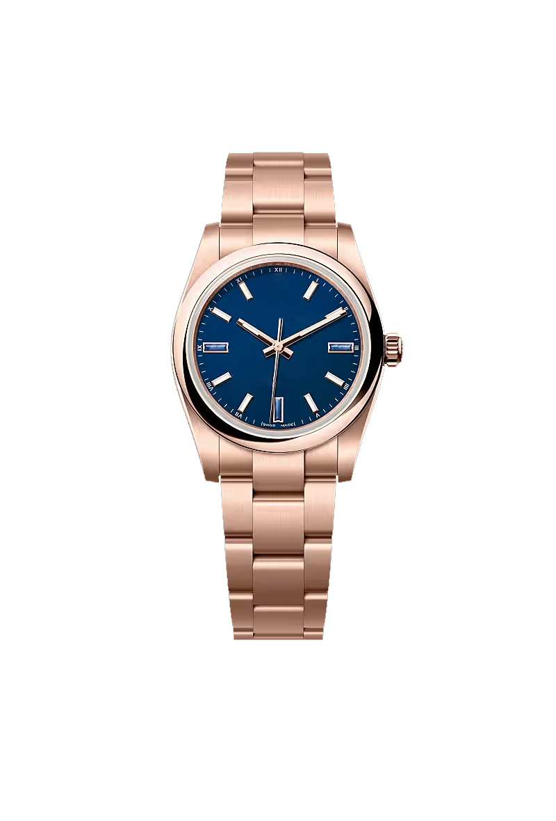 Perpetual 34 Rose Gold Ocean Blue Watch