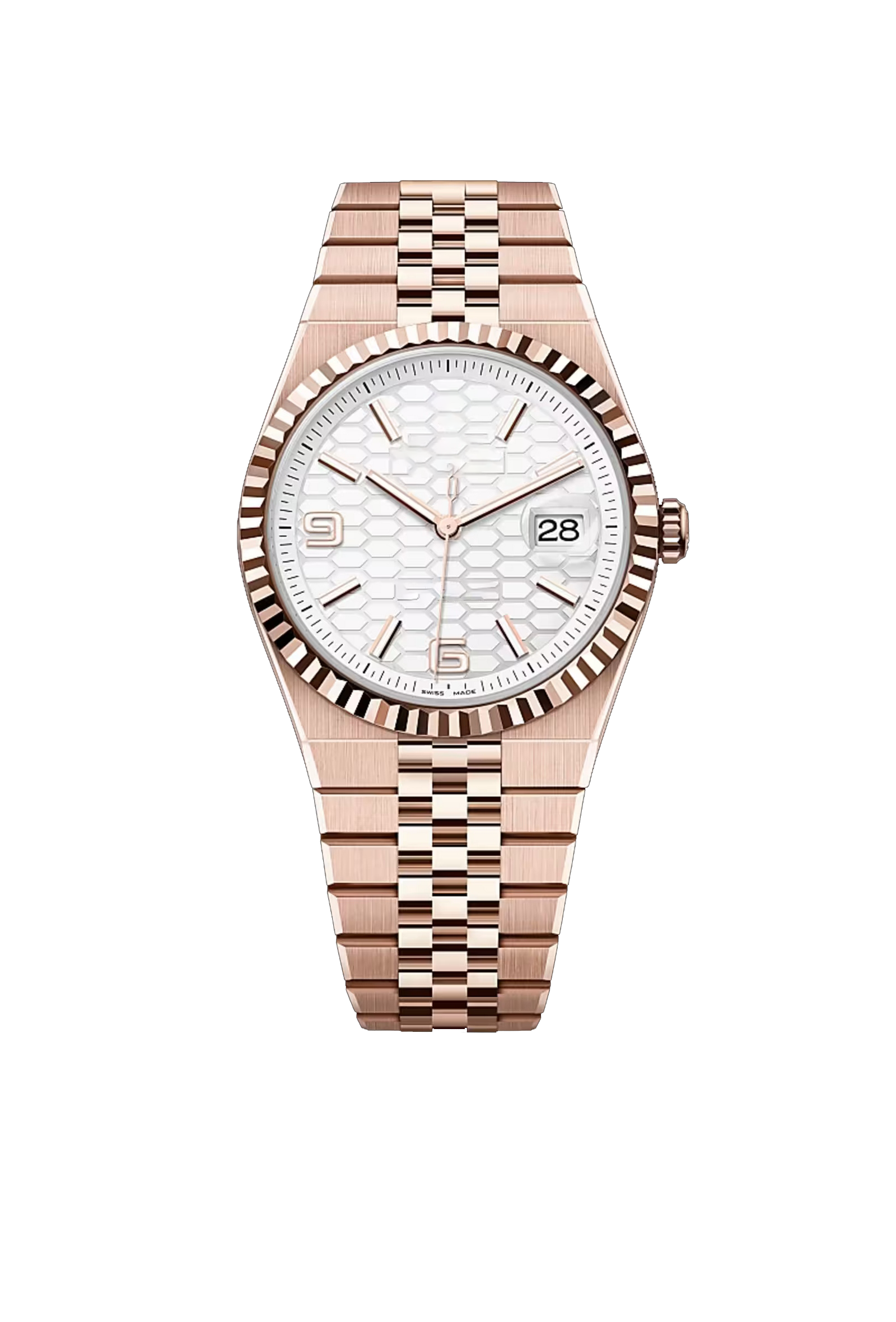 40 Everose Gold Classic White Dial Luxury Timepiece
