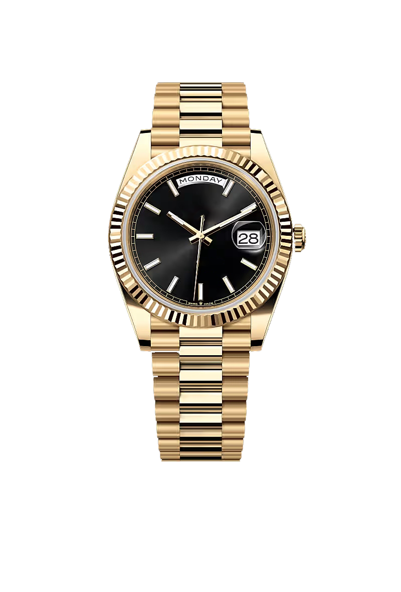 40 Classic Black Dial President Watch