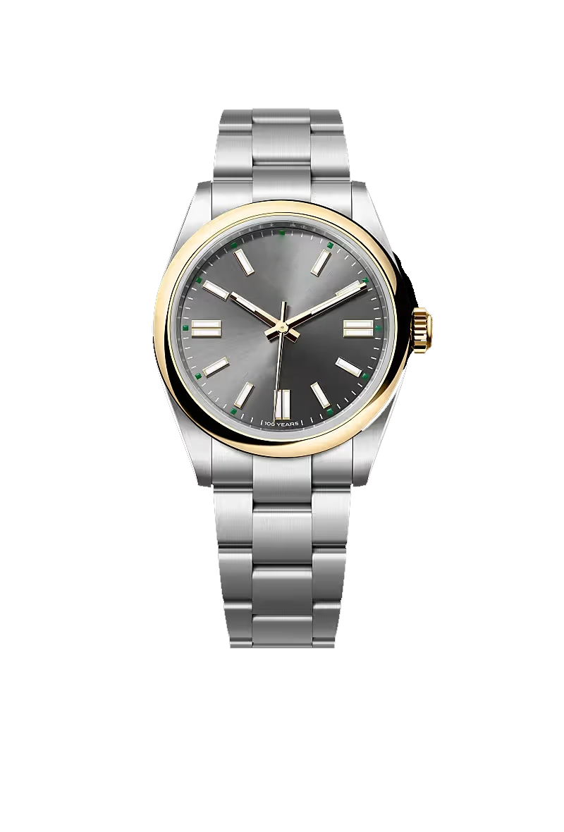 41 Grey Gold Heritage Stainless Steel Watch