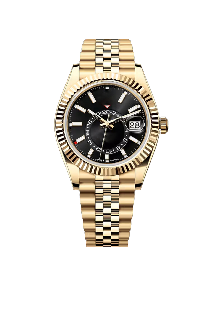 Royal Black Dial Gold Watch