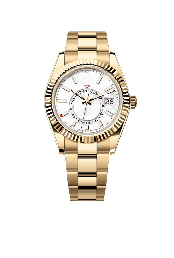 42 Luxury Gold Sky Traveler Watch