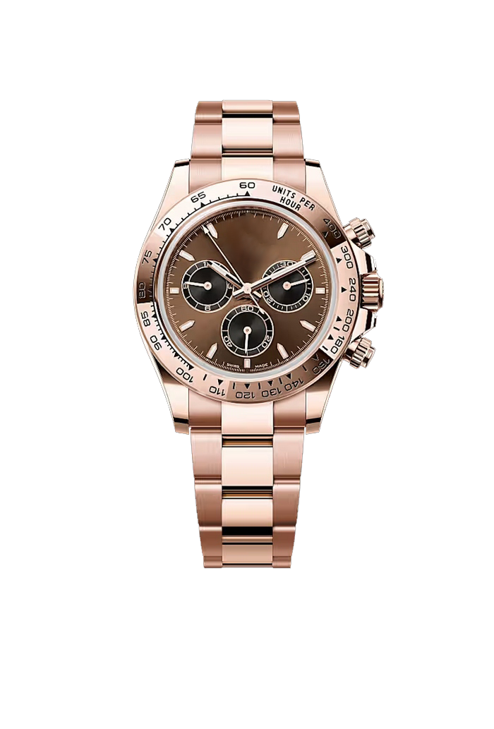 Rose Gold Chocolate Chronograph Watch