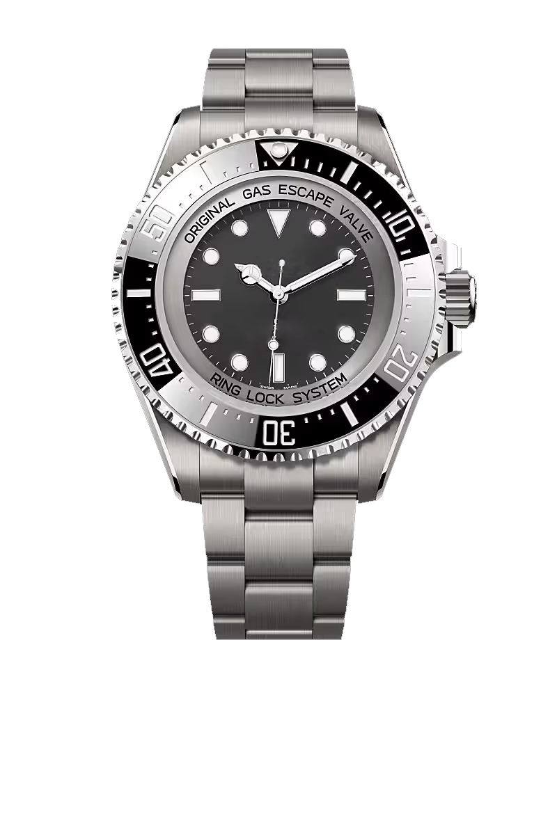 Black Dial Silver Stainless Steel Professional Dive Style Watch