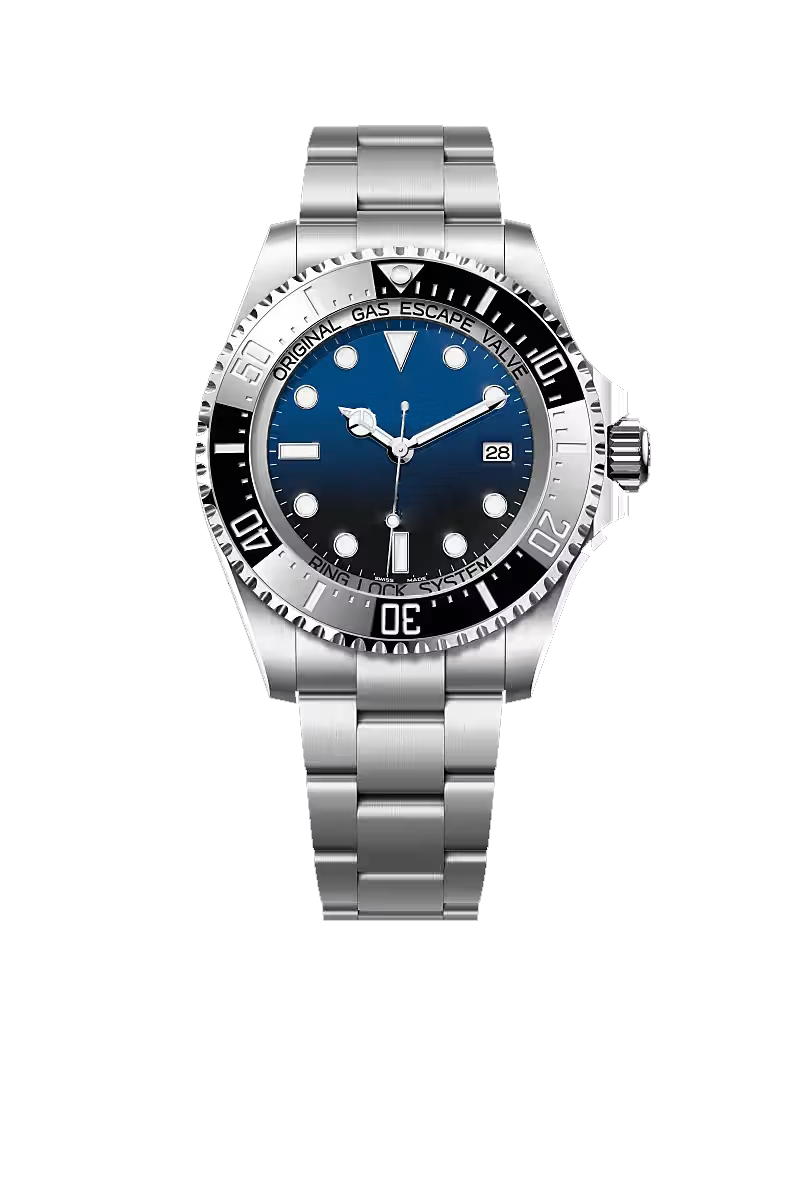 Blue Dial Silver Stainless Steel Professional Dive Style Watch