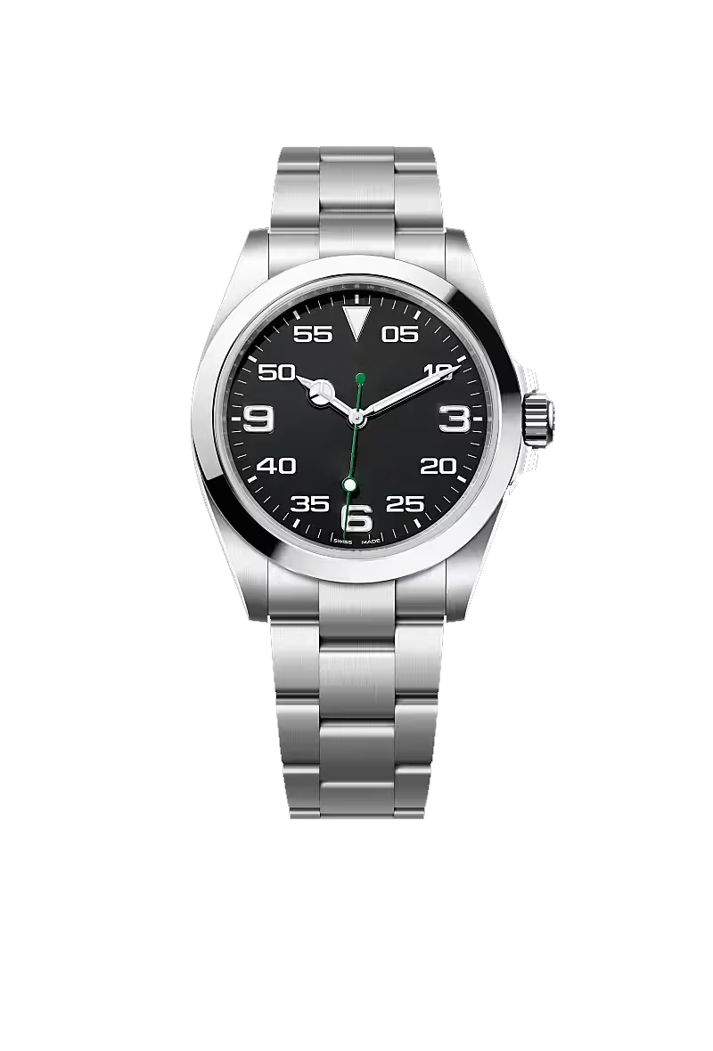 Black Dial Silver Stainless Steel Classic Sports Watch
