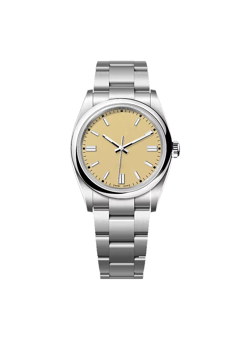 Champagne Gold Dial Silver Stainless Steel Classic Watch