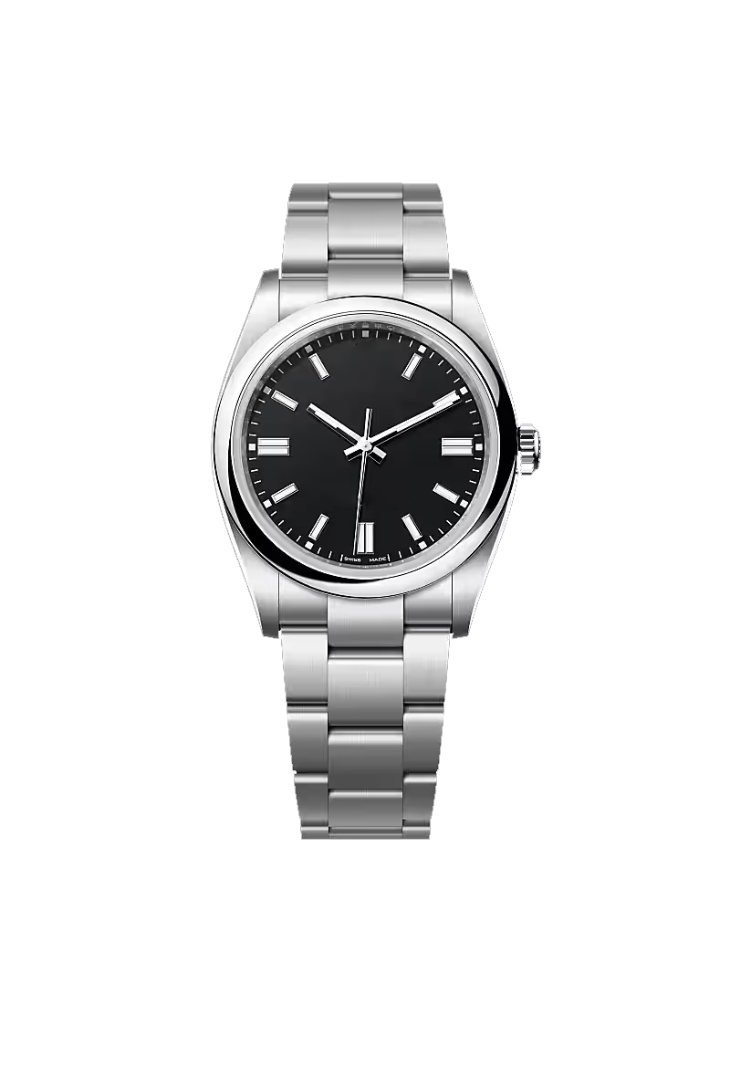 Classic Black Dial Oyster Perpetual Watch