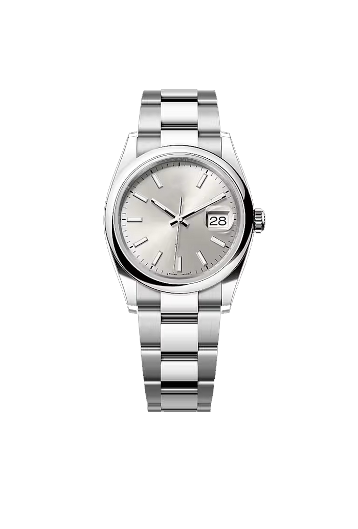 Silver White Dial Classic Watch with Stainless Steel Bracelet