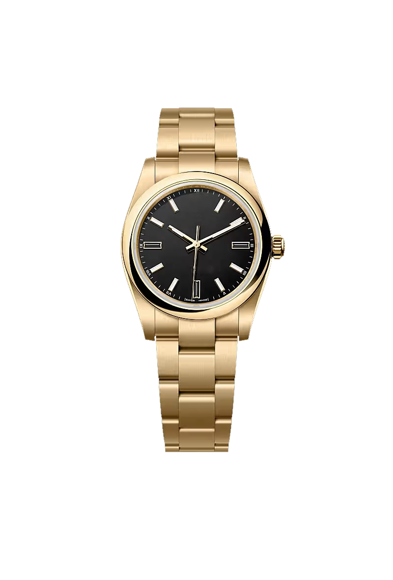 Gold Black Dial Classic Luxury Watch