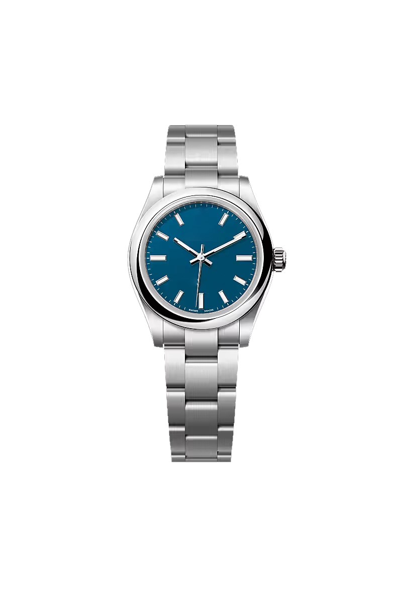 Blue Dial Silver Stainless Steel Classic Watch