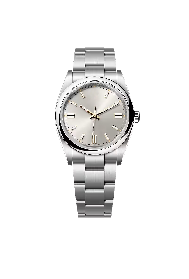 Silver White Dial Classic Stainless Steel Watch