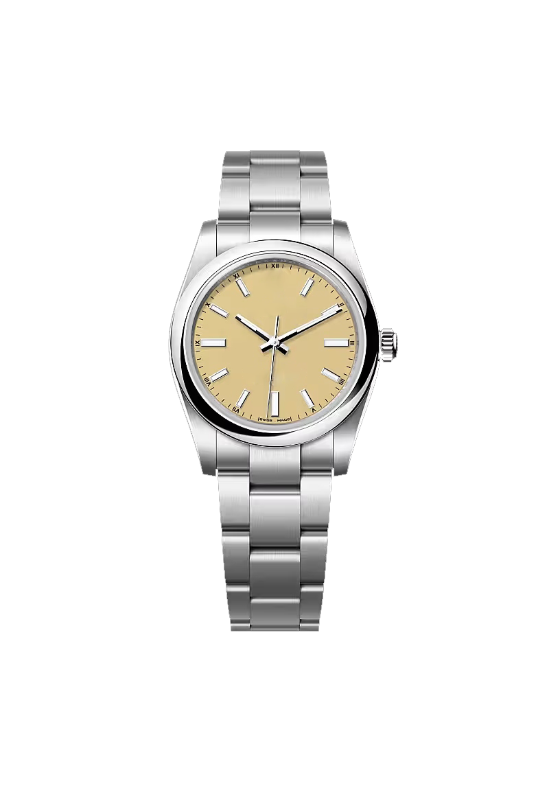 Champagne Gold Dial Silver Stainless Steel Classic Watch