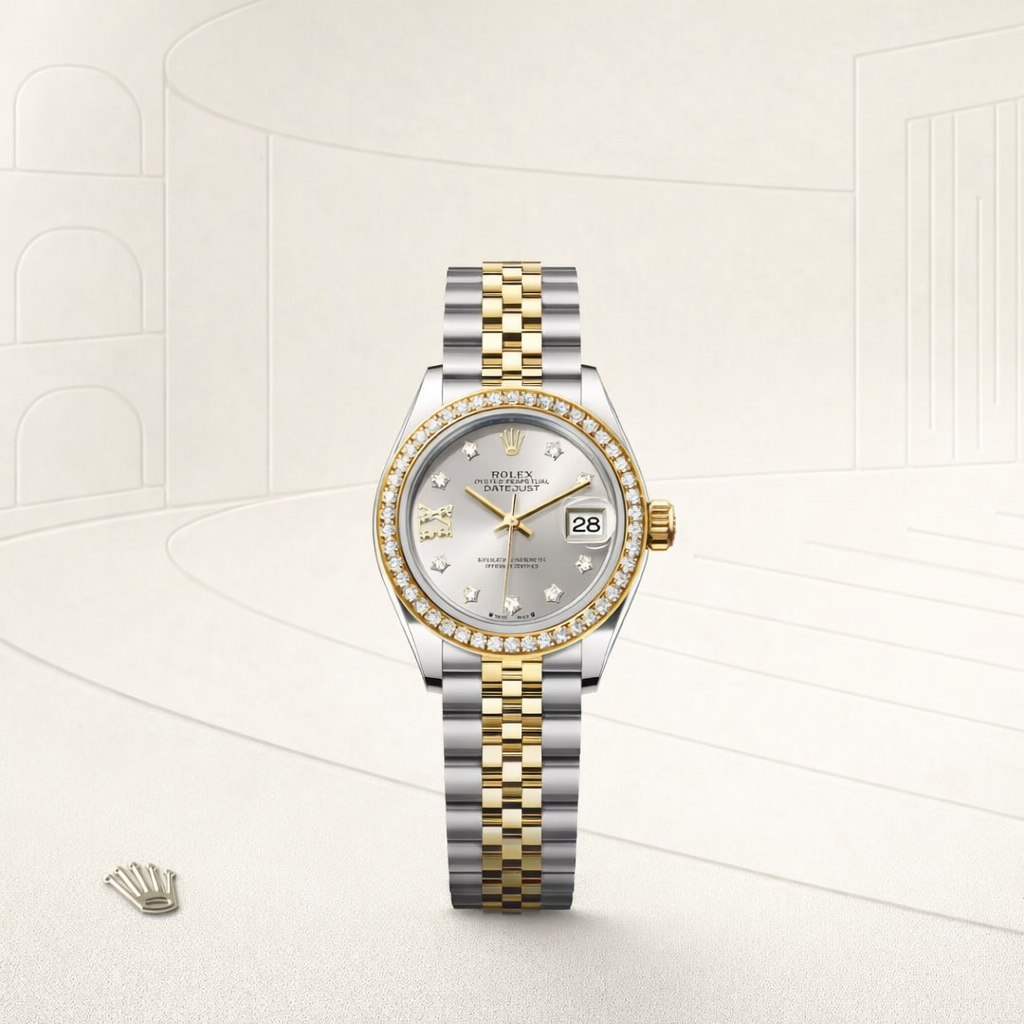 Lady-Datejust Premium Gold & Silver Ladies Watch