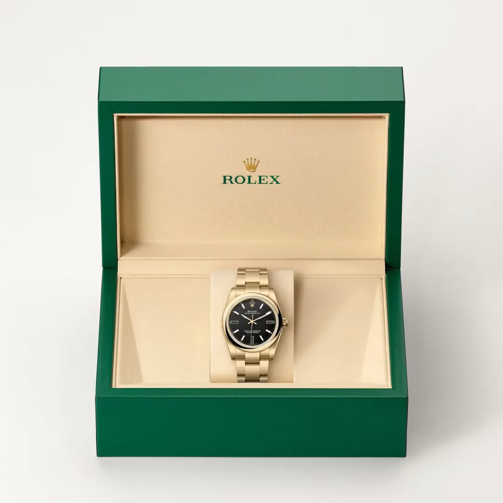 Oyster Perpetual 34 Golden Noir Prestige Watch