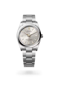Oyster Perpetual 36 Silver Pearl Stainless Steel Watch