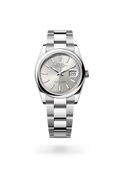 Datejust 36 Silver Dial Smooth Bezel Watch