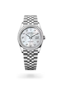 Datejust 36 Mother of Pearl Diamond Bezel Watch