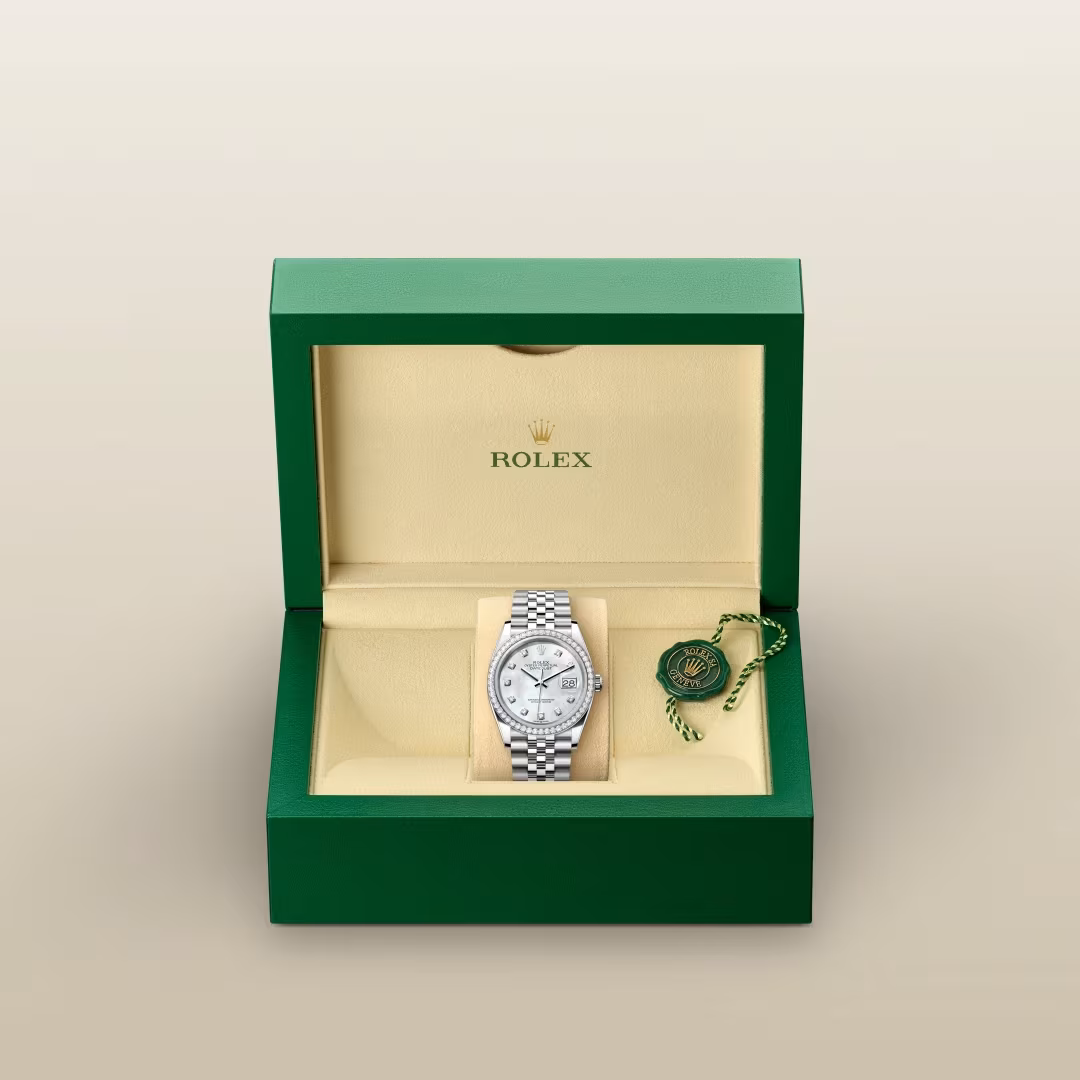 Datejust 36 Mother of Pearl Diamond Bezel Watch