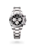 Black Steel Panda Chronograph Watch