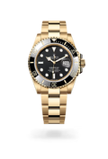 Submariner Date 41mm Black Dial Yellow Gold Watch