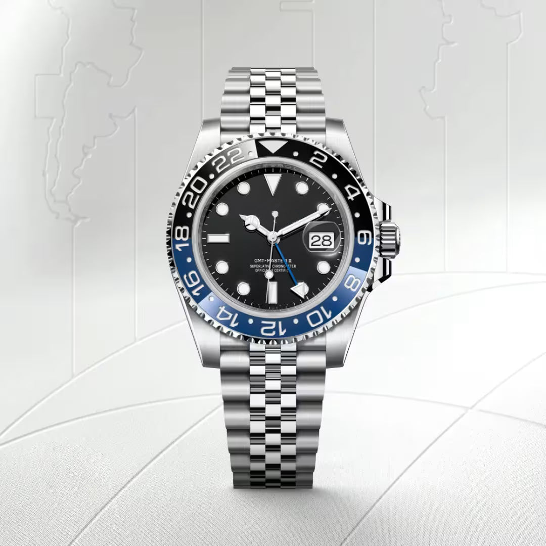Men's Two-Tone Luxury Arctic Blue Watch