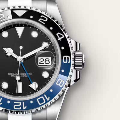 Men's Two-Tone Luxury Arctic Blue Watch
