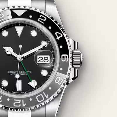 Men's Two-Tone Luxury Summit Black Explorer Watch