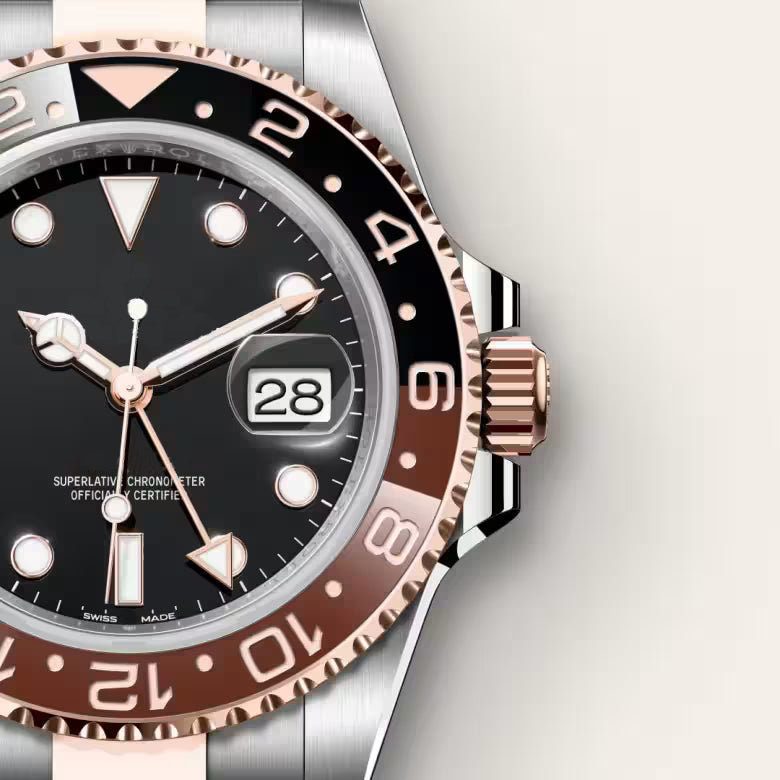 Men's Two-Tone Luxury Rose Gold Horizon Watch