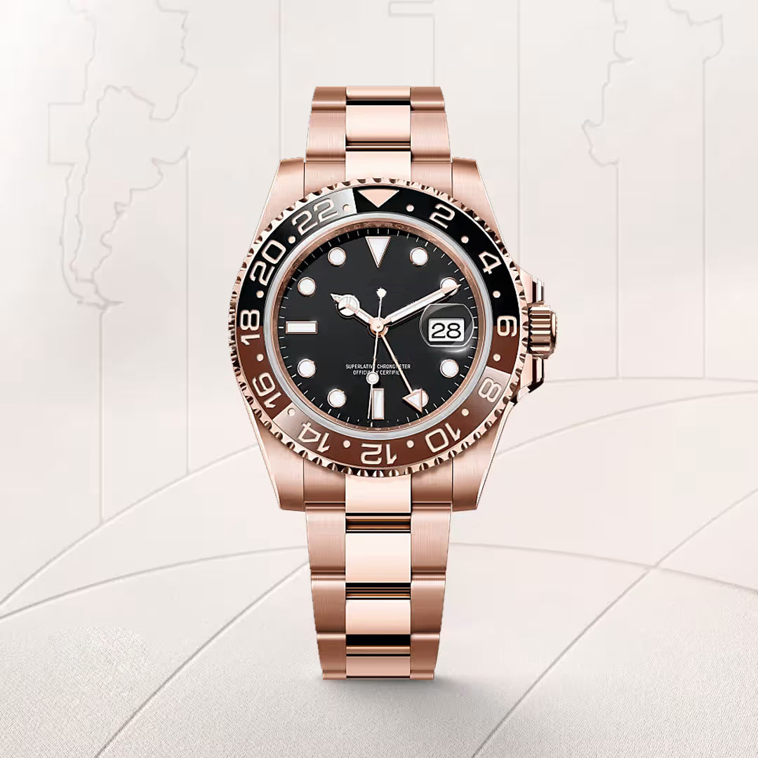 Men's Two-Tone Luxury Rose Gold Prestige Watch