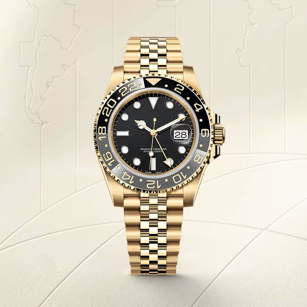 Men's Two-Tone Luxury Imperial Gold Watch