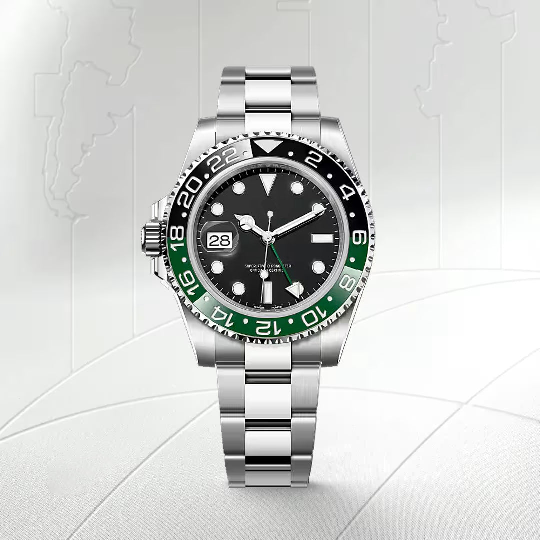 Men's Two-Tone Luxury Emerald Horizon  Watch