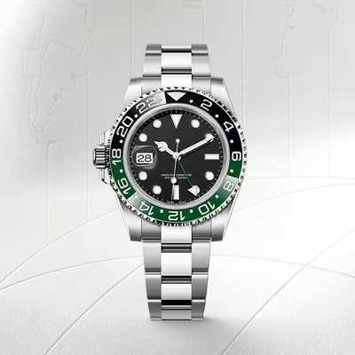 Men's Two-Tone Luxury Emerald Horizon  Watch