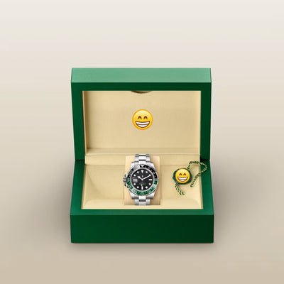 Men's Two-Tone Luxury Emerald Horizon  Watch