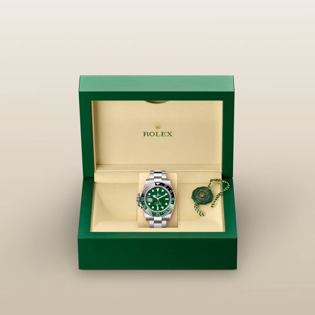 Emerald Steel GMT Explorer Watch
