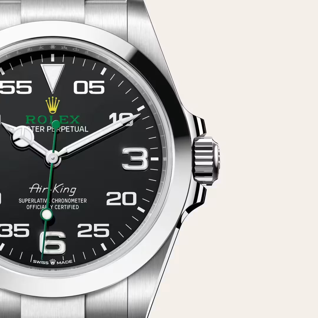 Air-King 41mm Black Dial Oystersteel Automatic Men's Watch