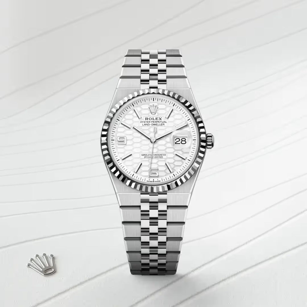 Land-Dweller 36 White Dial Men’s Luxury Wrist Watch