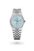 Land-Dweller 36 Arctic Glow Diamond Bezel Watch