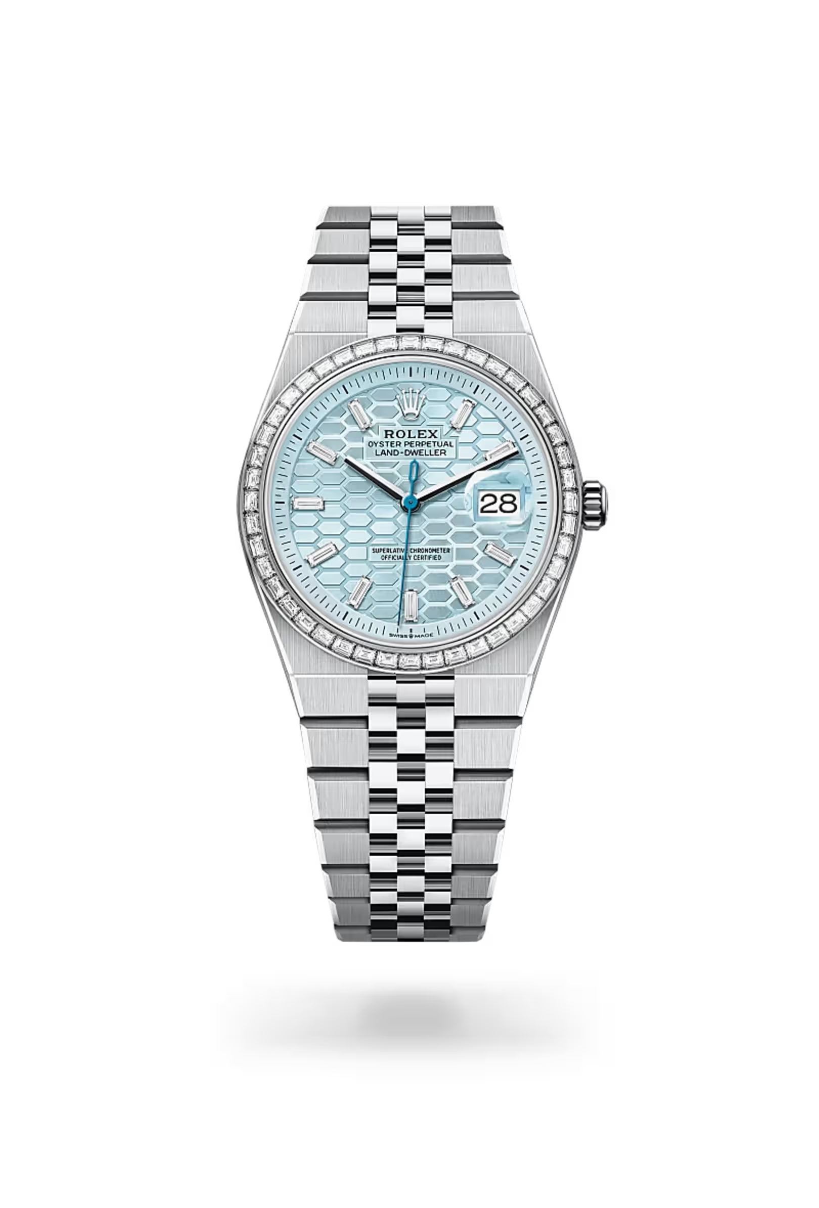 Land-Dweller 36 Arctic Glow Diamond Bezel Watch