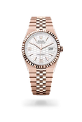 Land-Dweller 40 Everose Gold Classic White Dial Luxury Timepiece