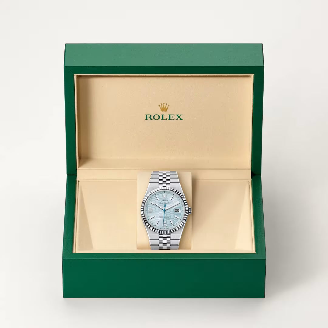 Land-Dweller 40 Light Blue Dial Jubilee Bracelet Luxury Watch