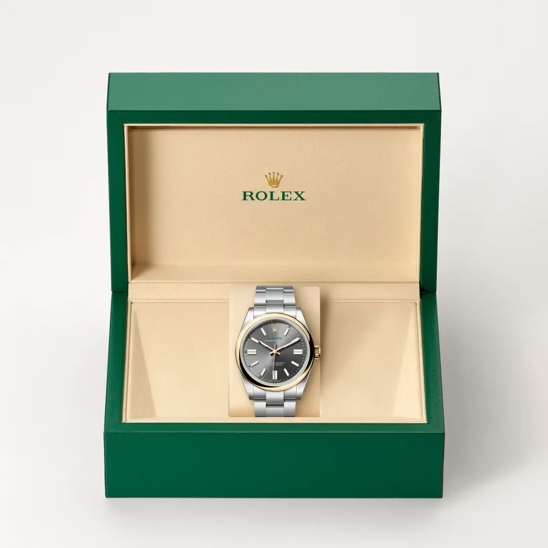 Oyster Perpetual 41 Grey Gold Heritage Stainless Steel Watch