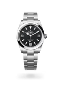 Explorer Smooth Bezel Black Dial