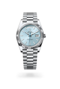 Day-Date 40 Classic Ice Blue Dial Luxury Watch