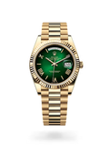 Day-Date 40 Green Aura Premium Bracelet Watch